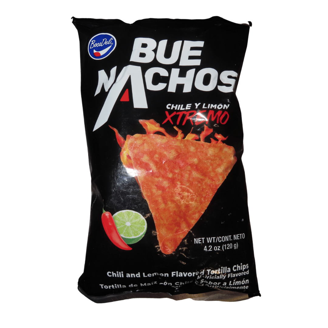 BocaDeli Bue Nachos Chile y Limon Xtremo 120g - El Mercadito Salvadoreno