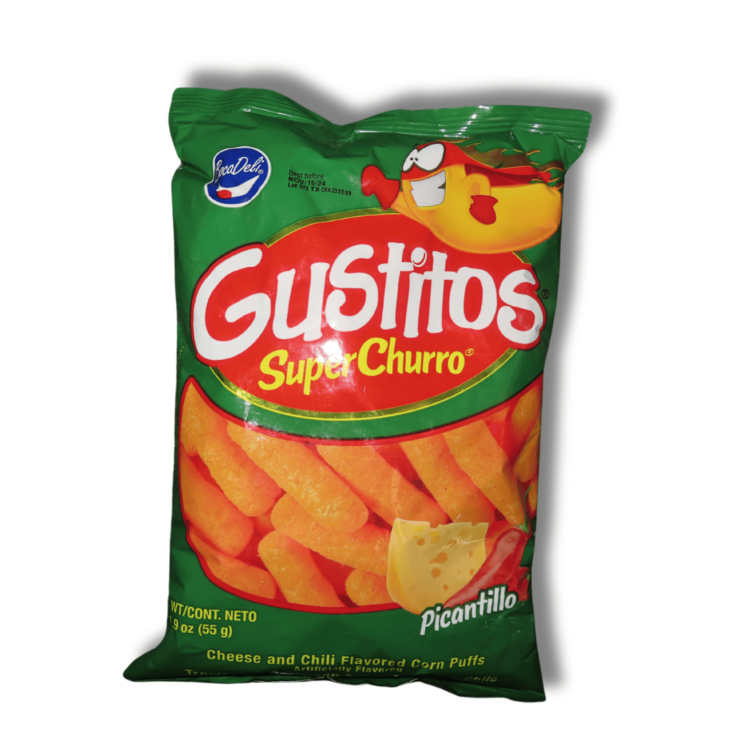 BocaDeli Gustitos Superchurro Picantillo 55g - El Mercadito Salvadoreno