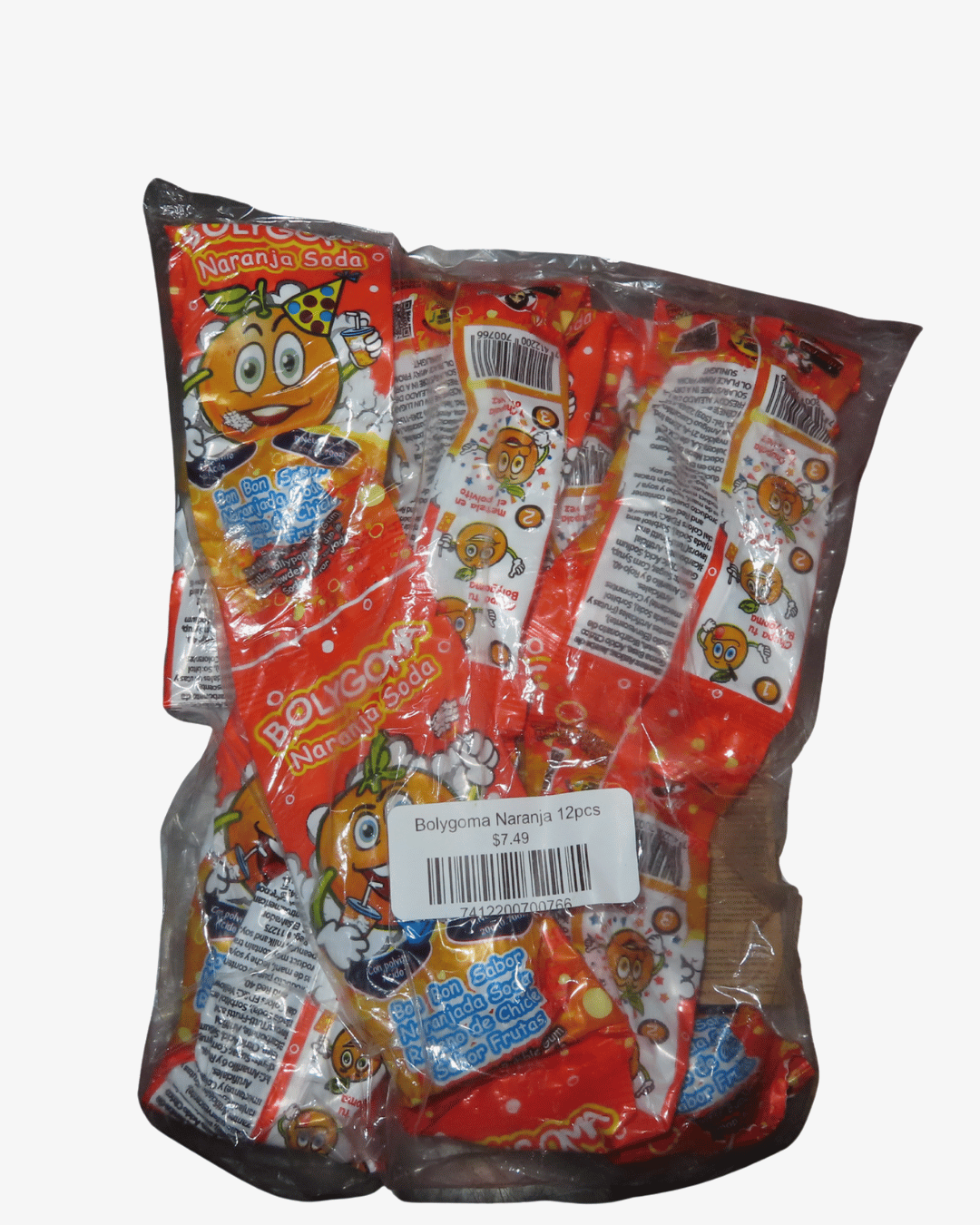 Bolygoma Naranja 12pcs - El Mercadito Salvadoreno