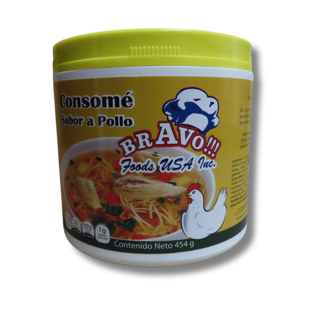 Bravo Consome Sabor a Pollo 454g - El Mercadito Salvadoreno