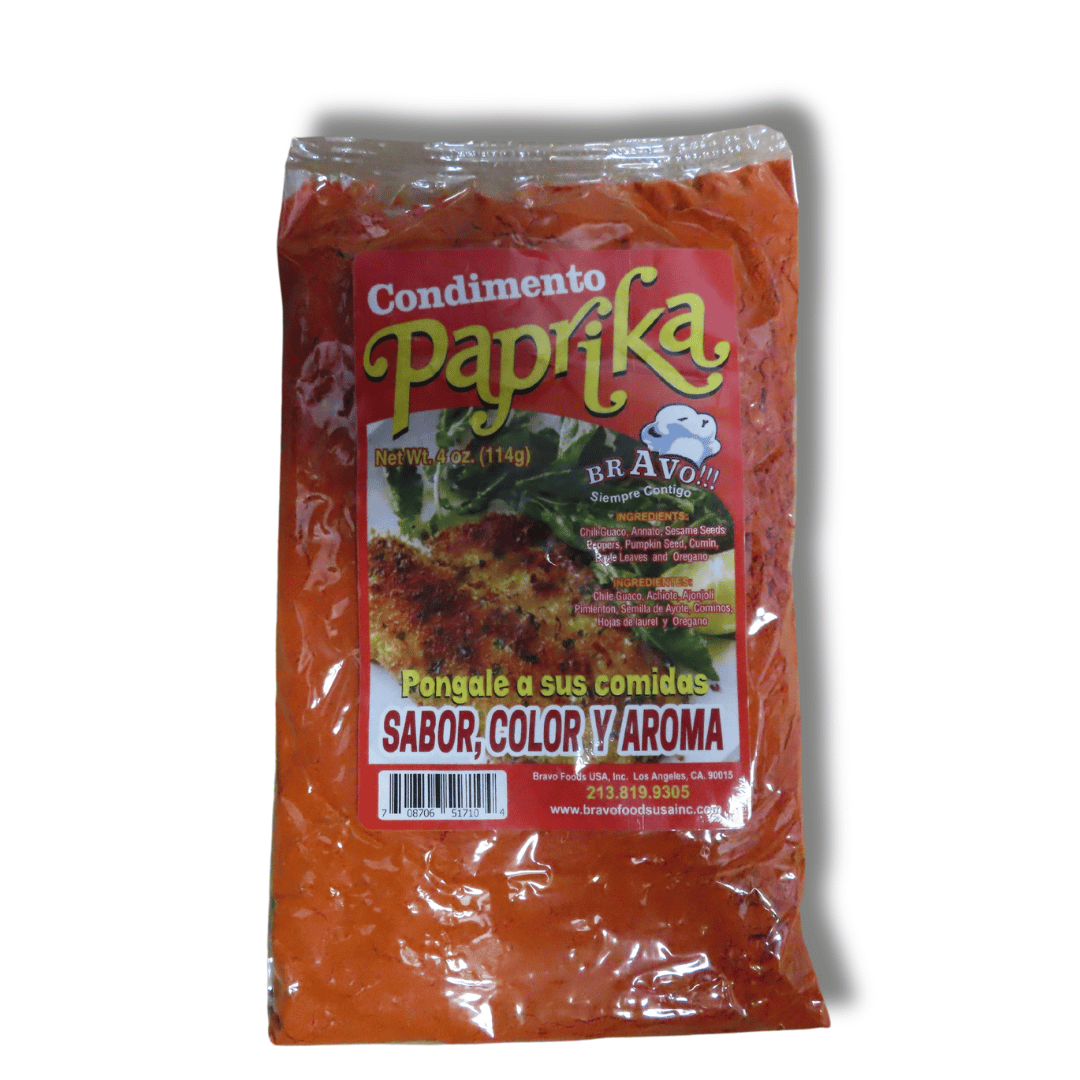 Bravo Condimento Paprika 114g - El Mercadito Salvadoreno