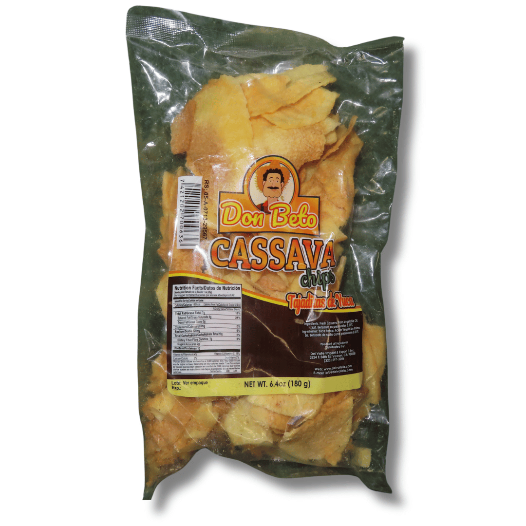 Don Beto Tajaditas de Yuca 180g - El Mercadito Salvadoreno