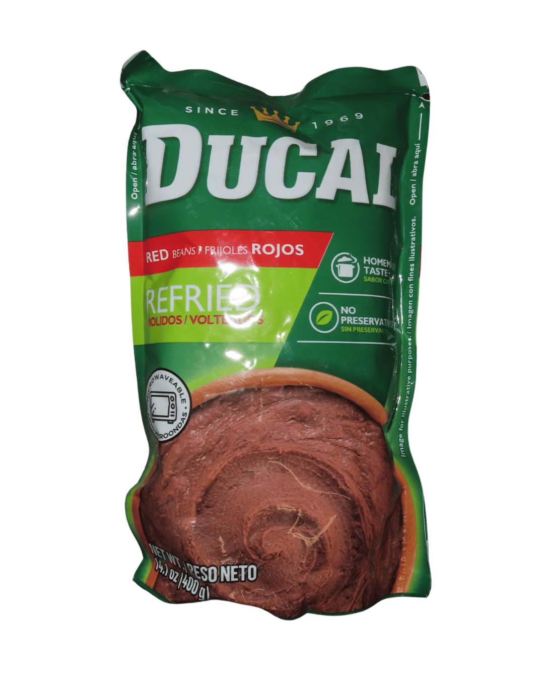 Ducal Frijoles Volteados Rojos 400g - El Mercadito Salvadoreno