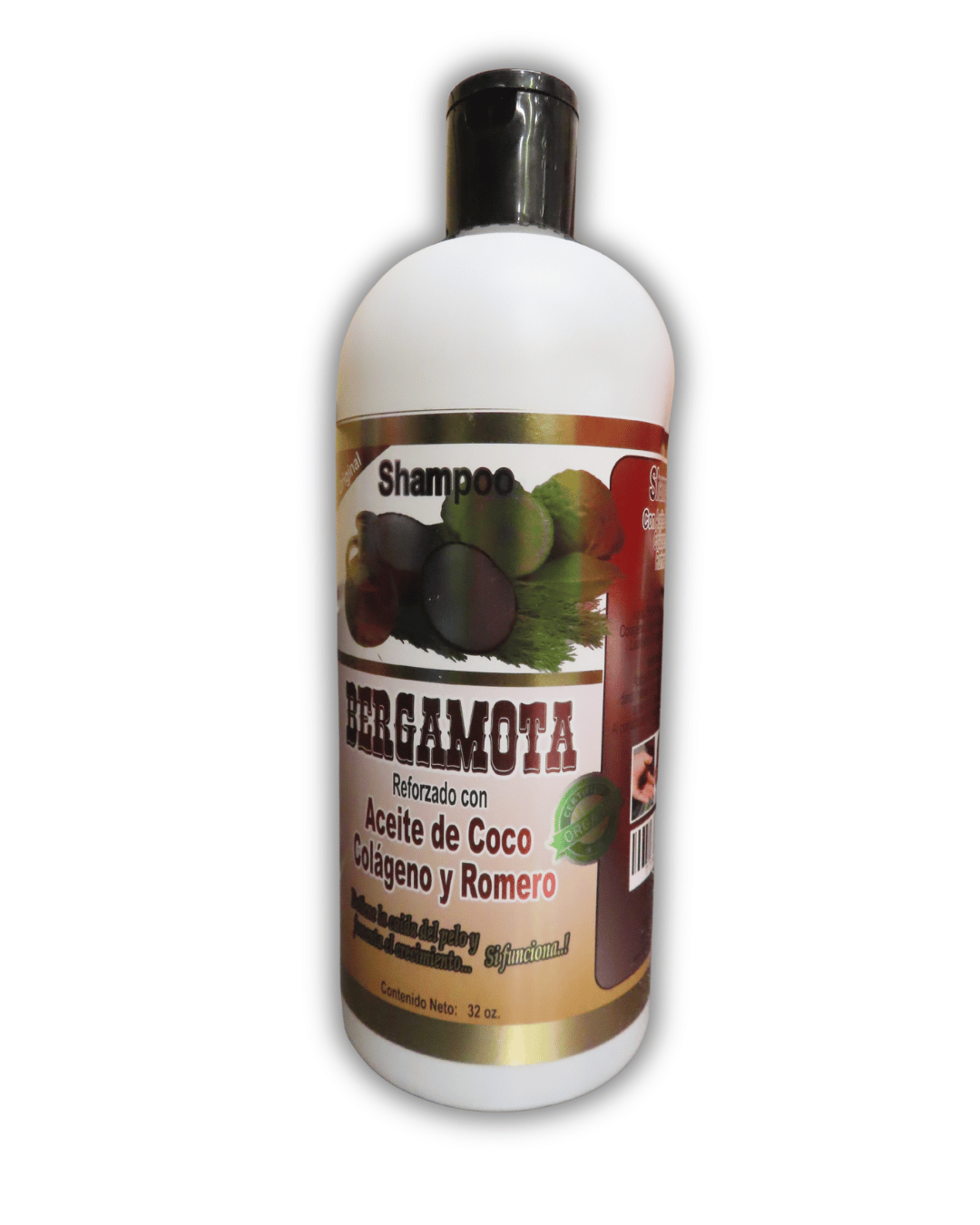 Bergamota Aceite de Coco Colageno y Romero 32oz - El Mercadito Salvadoreno