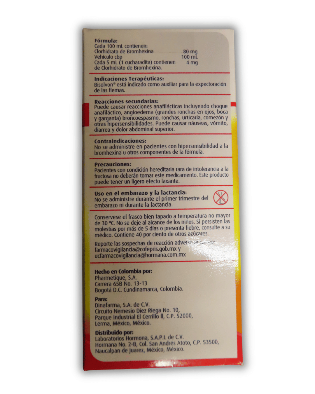 Bisolvon Infantil 120ml - El Mercadito Salvadoreno
