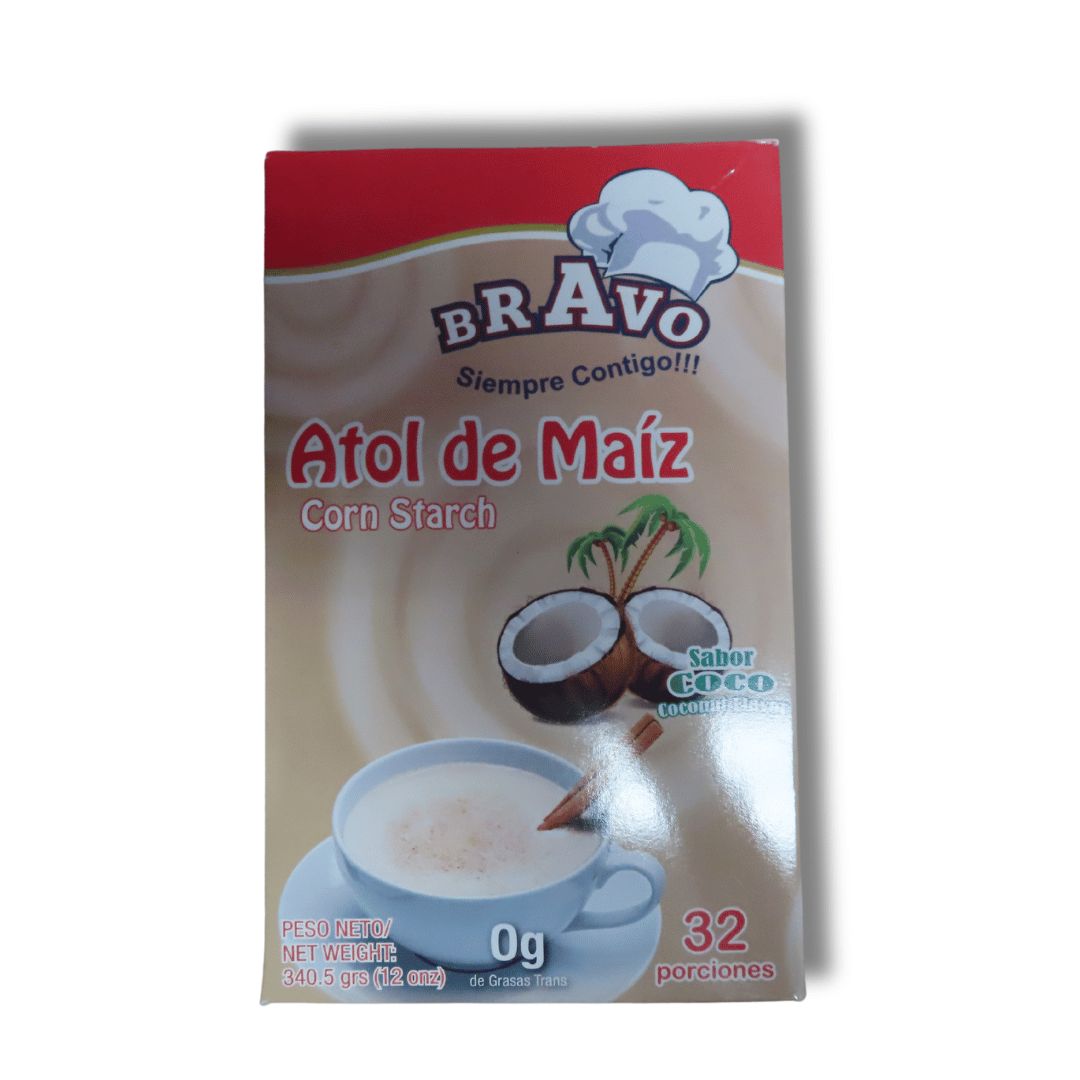 Bravo Atol De Maiz Sabor Coco 340g