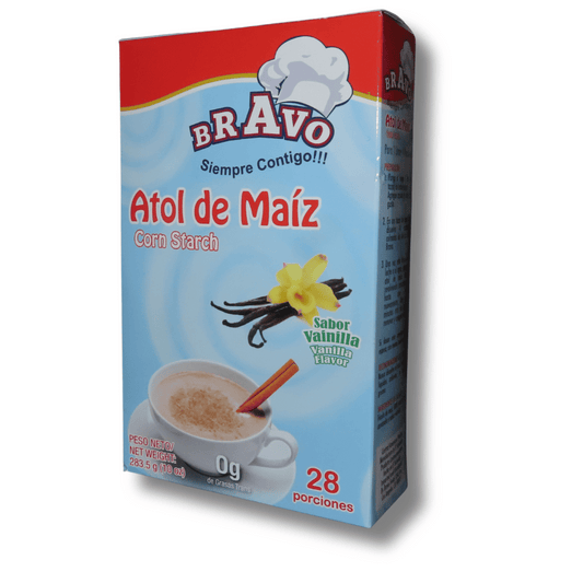 Bravo Atol de Maiz Vainilla 10oz - El Mercadito Salvadoreno