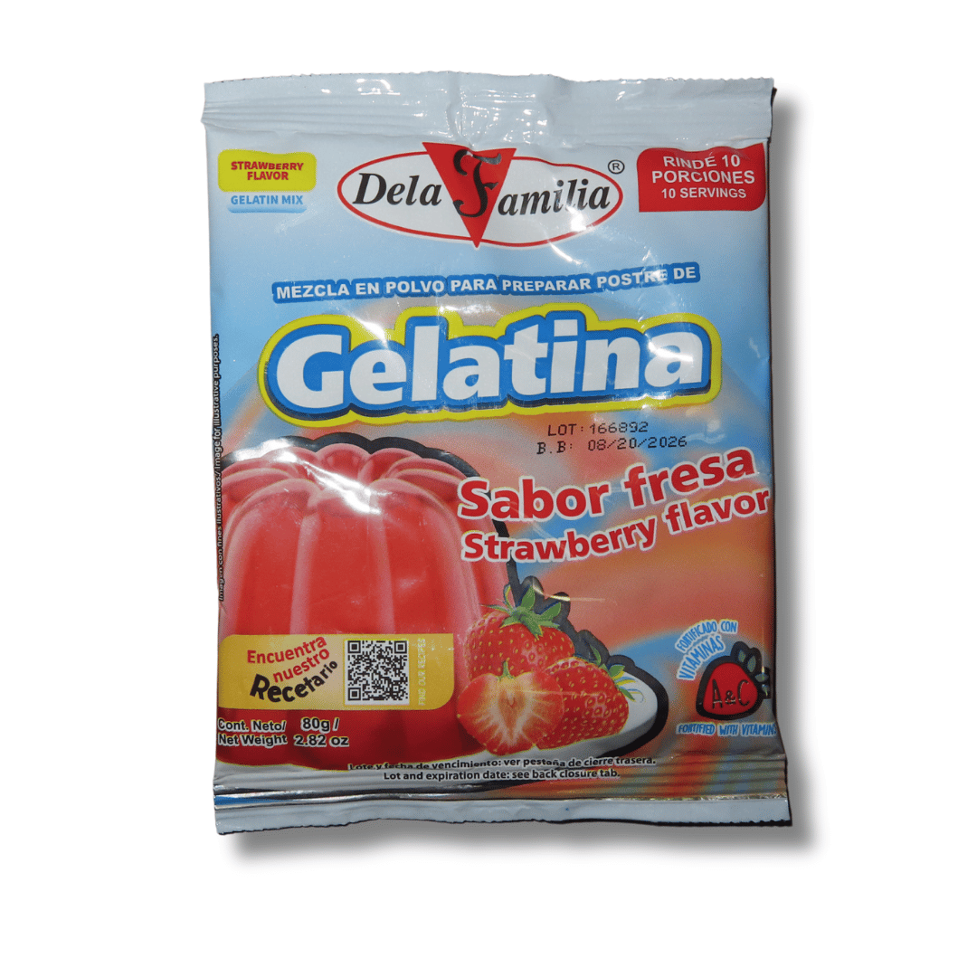 Dela Familia Gelatina Fresa 80g