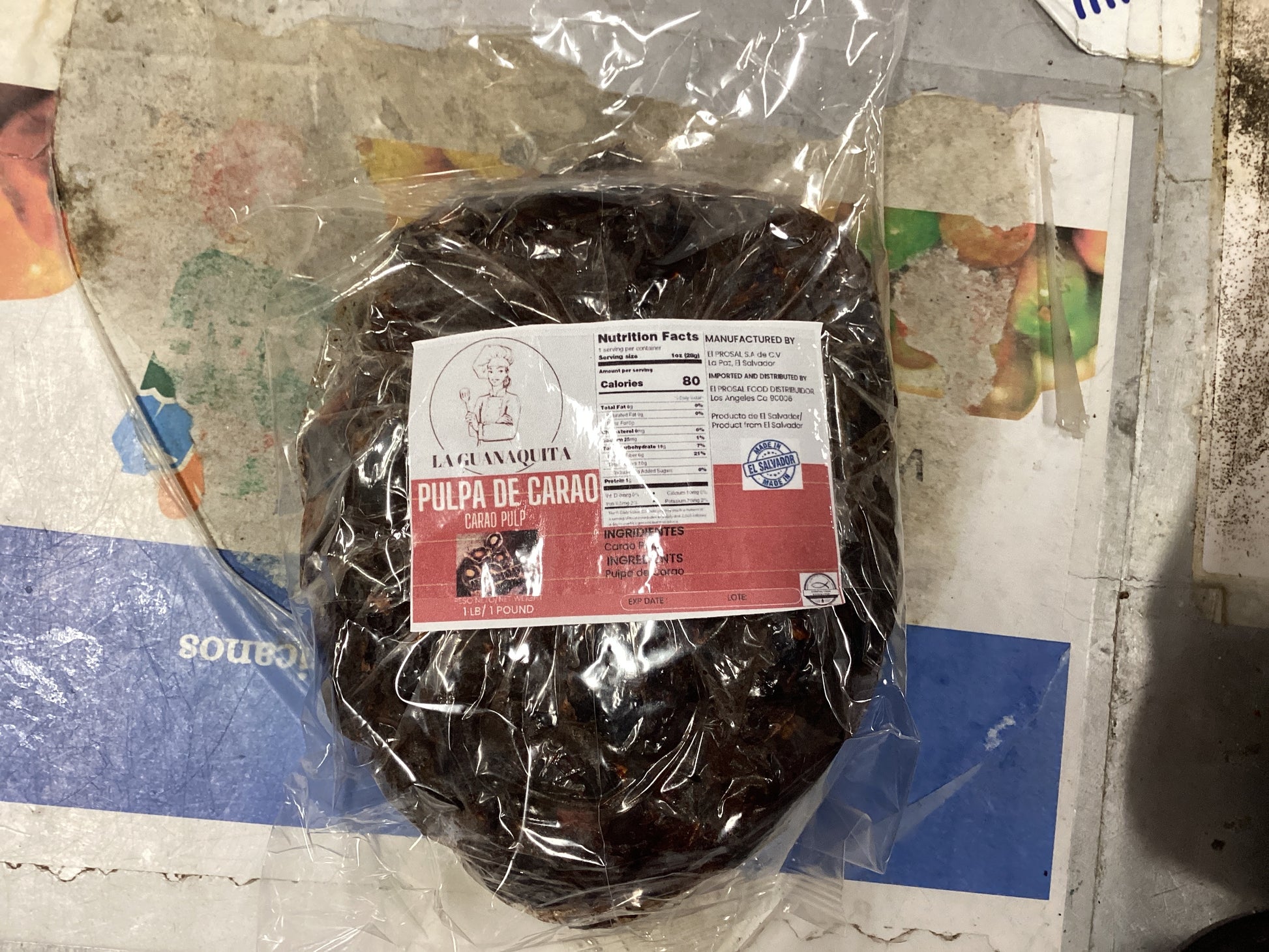 La Guanaquita Pulpa de Carao 1lb - El Mercadito Salvadoreno