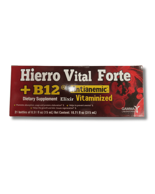 Hierro Vital Forte B12 315ml - El Mercadito Salvadoreno