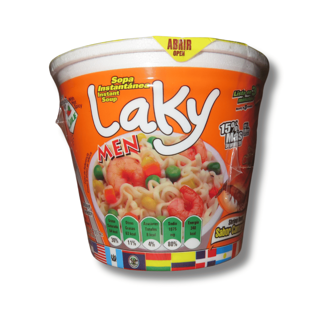 Laky Men Sabor Camaron 75g | El Mercadito Salvadoreno