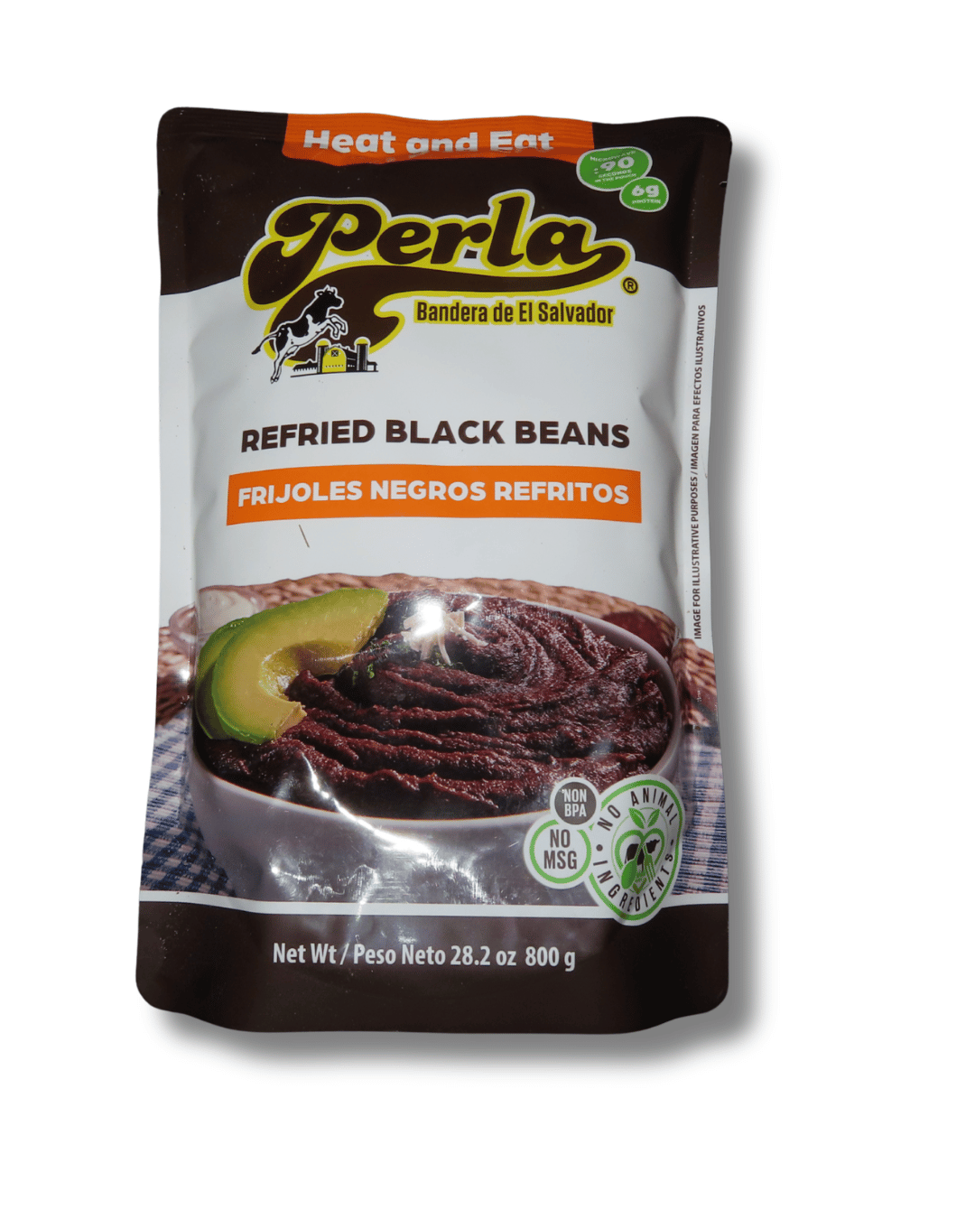 Perla Frijol Negros Refritos 28.2oz