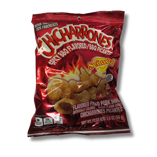 Senorial Chicharrones BBQ Picante 56g - El Mercadito Salvadoreno